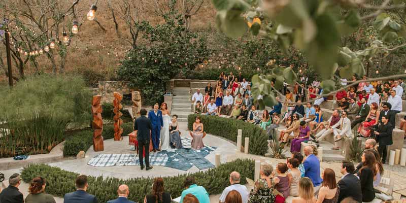 Evento con invitados durante una boda en Morelos